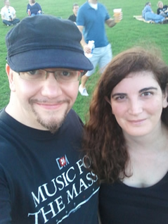 Tiff and I, Depeche Mode concert, Houston, 2013.