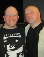 Ronan Harris (right) and I, 2012.  There may be a slight chance that we were separated at birth.