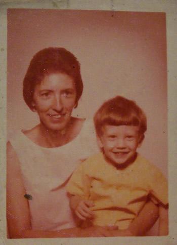 Mama and I, decades ago.